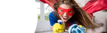 Cleaning super hero